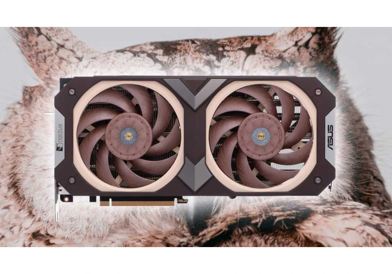 The Asus Noctua RTX 4080 Super is beautiful in brown