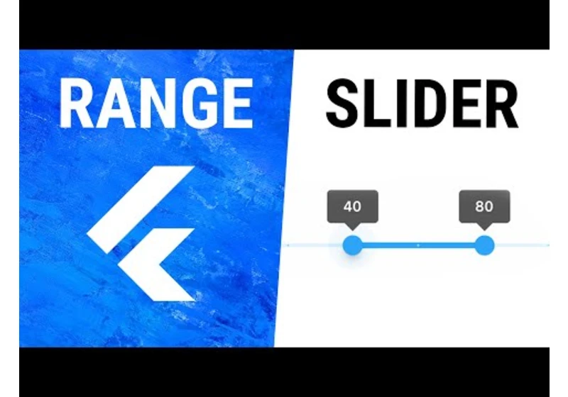 Flutter RangeSlider Widget