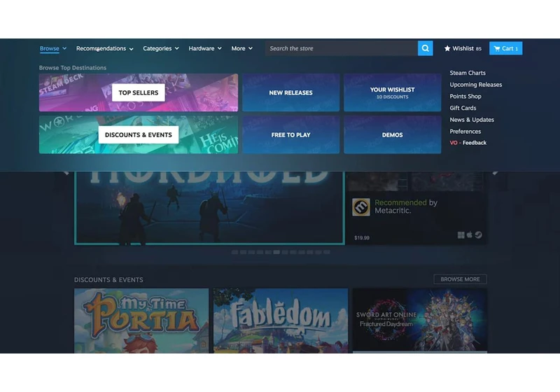 Steam is testing out a redesigned storefront that makes it easier to find games you'll like