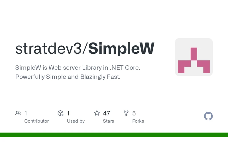 SimpleW – Web Server Library .NET Core