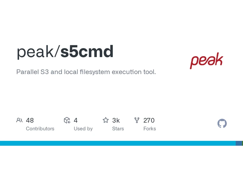 S5cmd: Parallel S3 and local filesystem execution tool