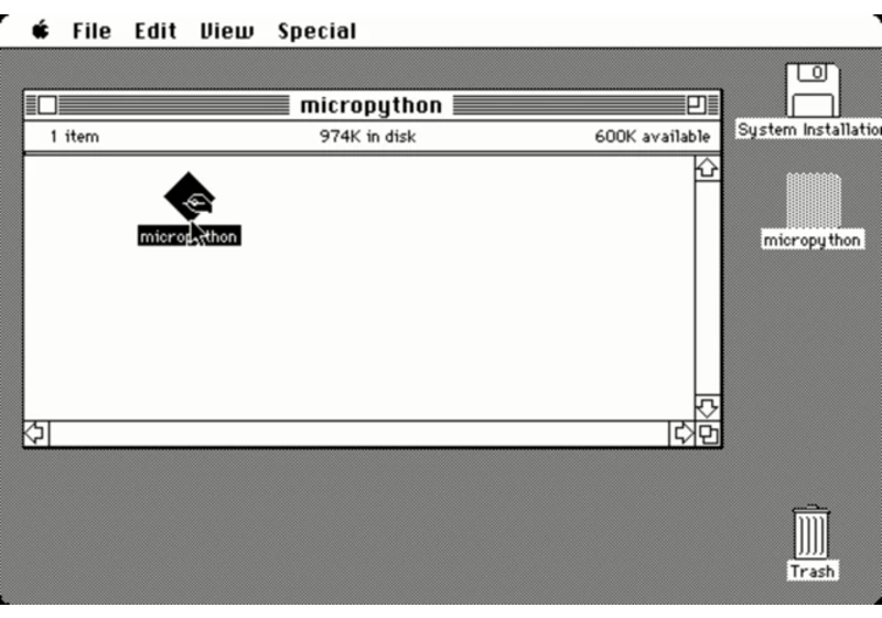 MicroPython on M68k Mac