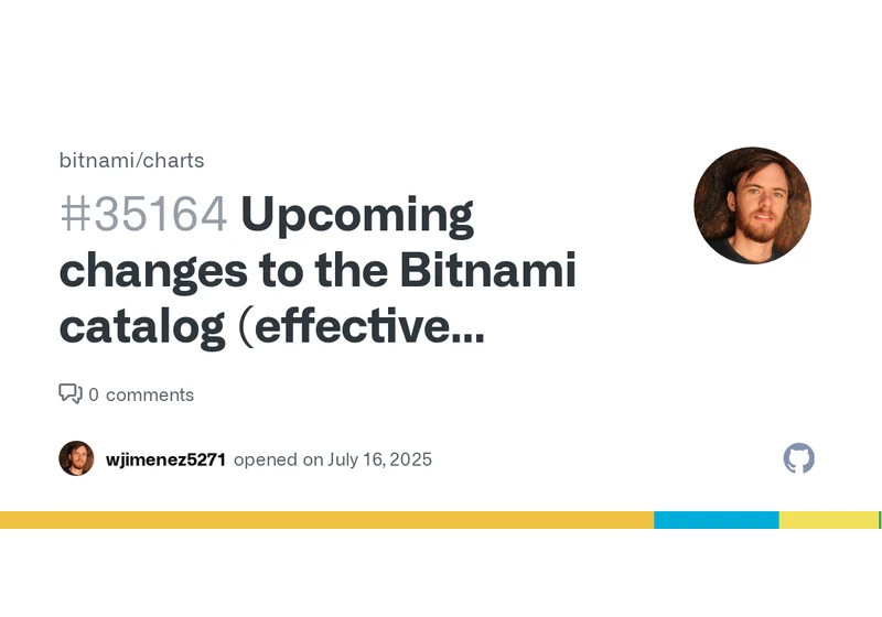 Broadcom to discontinue free Bitnami Helm charts