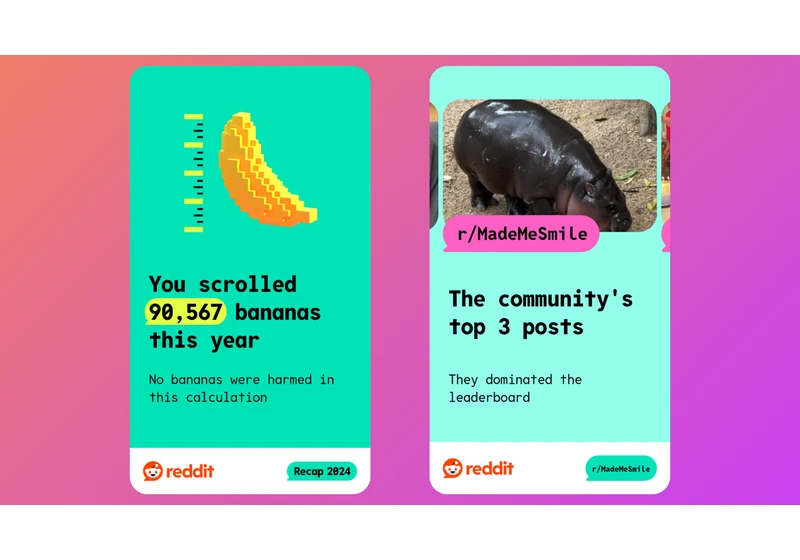  Reddit Recap 2024 is live – here's how to see how your recap, and find out how many bananas you scrolled this year 