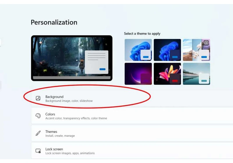 How to use personal photos for your Windows 11 background