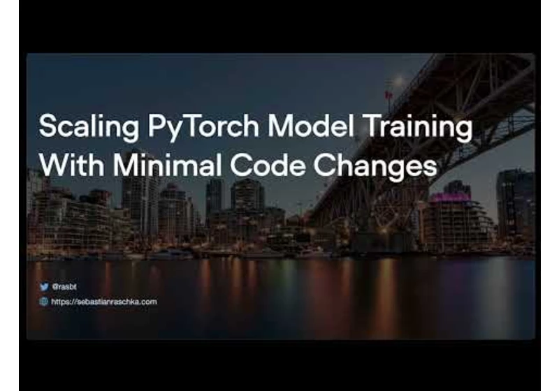 Scaling PyTorch Model Training With Minimal Code Changes