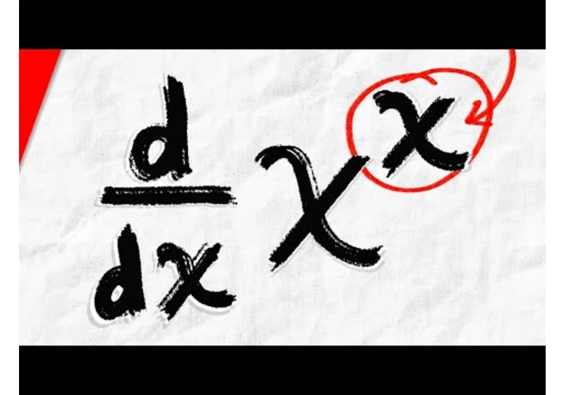 Derivative of x^x using Logarithmic Differentiation | Calculus 1 Exercises