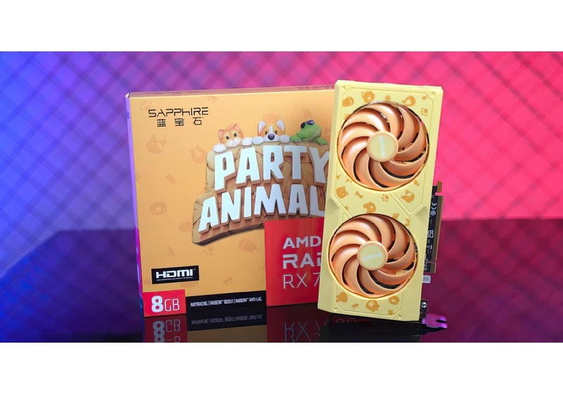 Sapphire Reveals A Cute RX 7600 GPU For Party Animals Fans