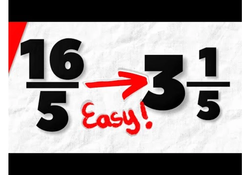 Improper Fractions to Mixed Numbers Made Easy! | Pre-Algebra Exercises