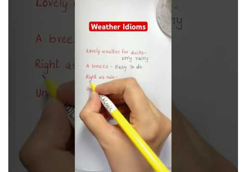 Weather Idioms