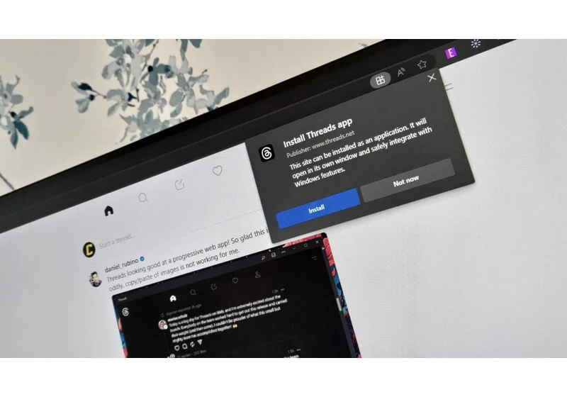 Threads just launched on the web — here's how to install it as an app or in Edge's Sidebar