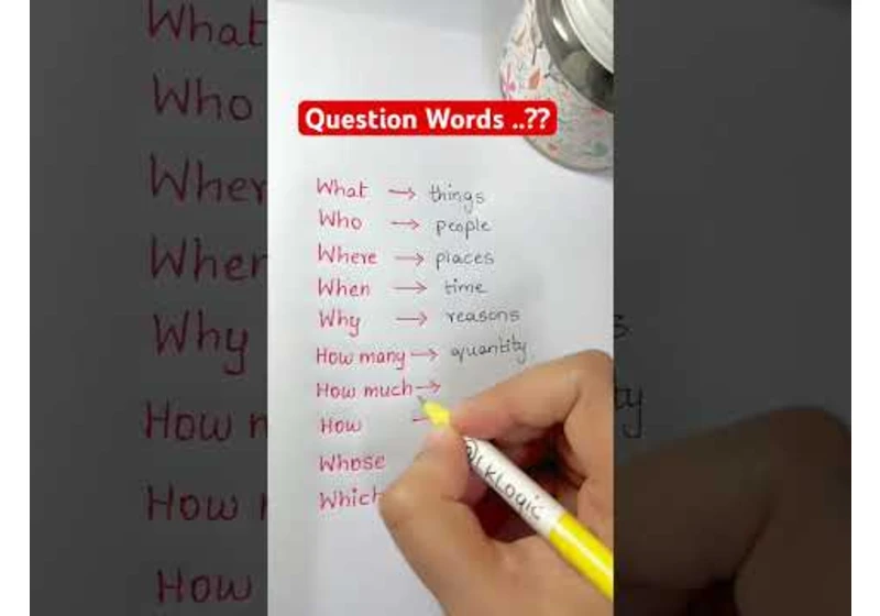 Question Words ..??