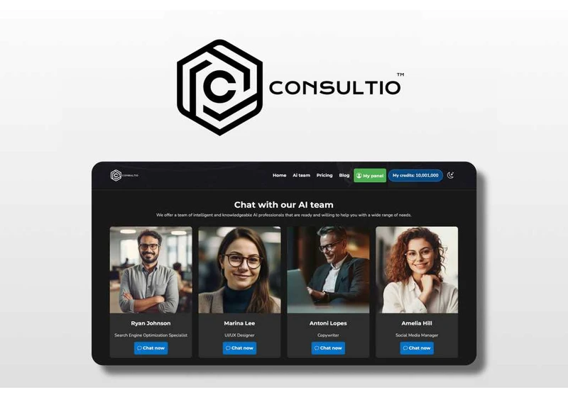 Get on-demand professional help with Consultio’s AI assistants — now just $30