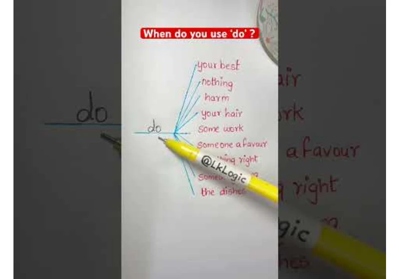 When do you use ‘do’?