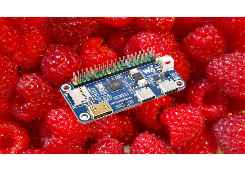Waveshare's RP2040 Pi Zero Morphs Raspberry Pi Pico Into Zero