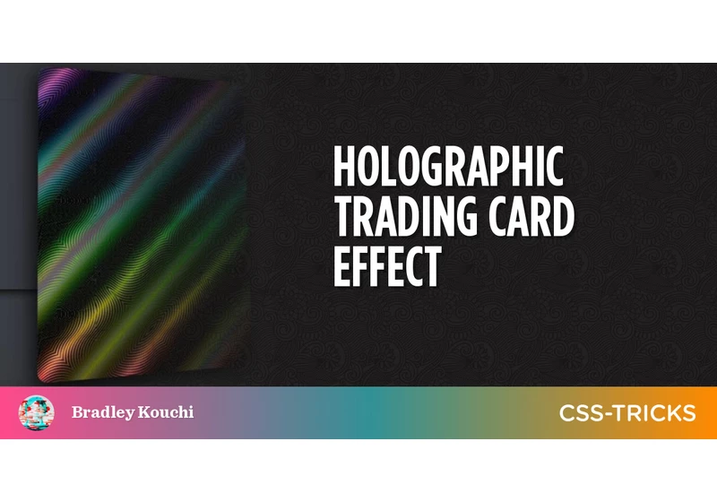 Holographic Trading Card Effect