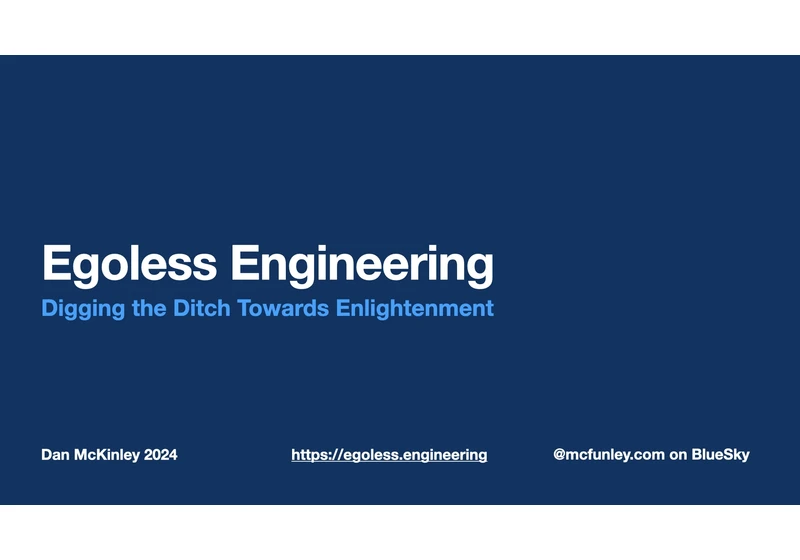 Egoless Engineering