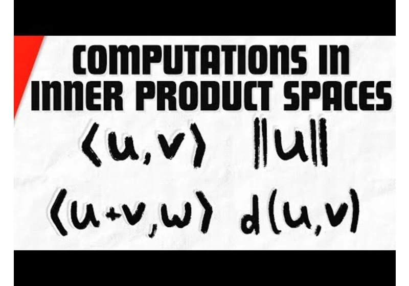 Computations with Weighted Euclidean Inner Product | Linear Algebra Exercises