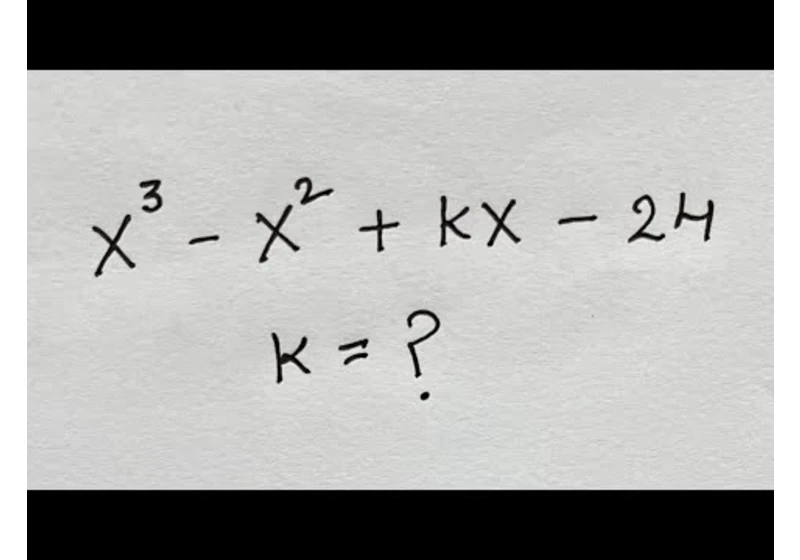 Factorise the cubic polynomial using factor theorem and long division