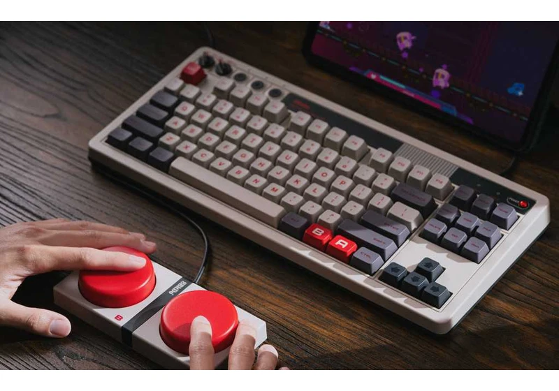 8BitDo’s first keyboard includes huge NES buttons