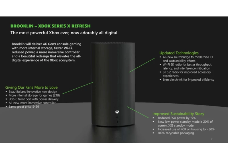 Alleged Xbox Series X Refresh Revealed in Colossal FTC Court Docs Leak