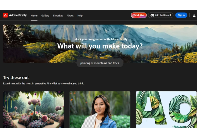 Adobe’s Firefly AI art tools go live, but with a credit plan