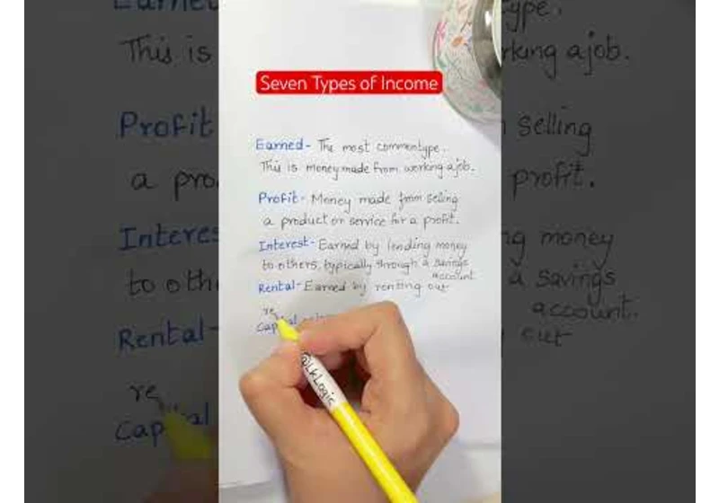 Seven Types of Income