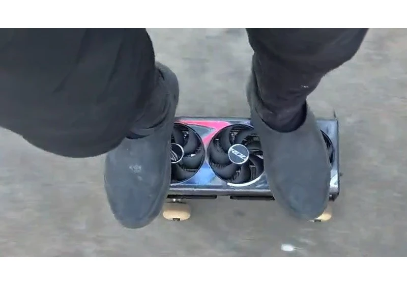 Nvidia RTX 4090 Skateboard Touted as Gnarliest Status Symbol