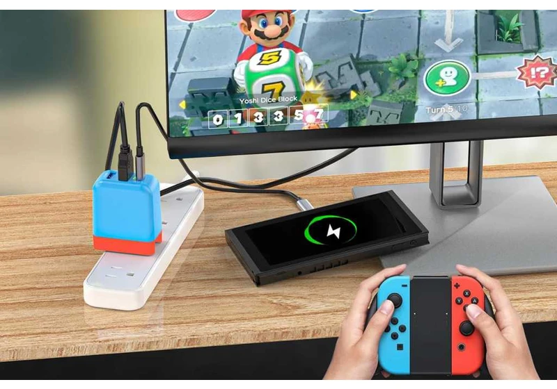 Get this portable Nintendo Switch charger for 10% off