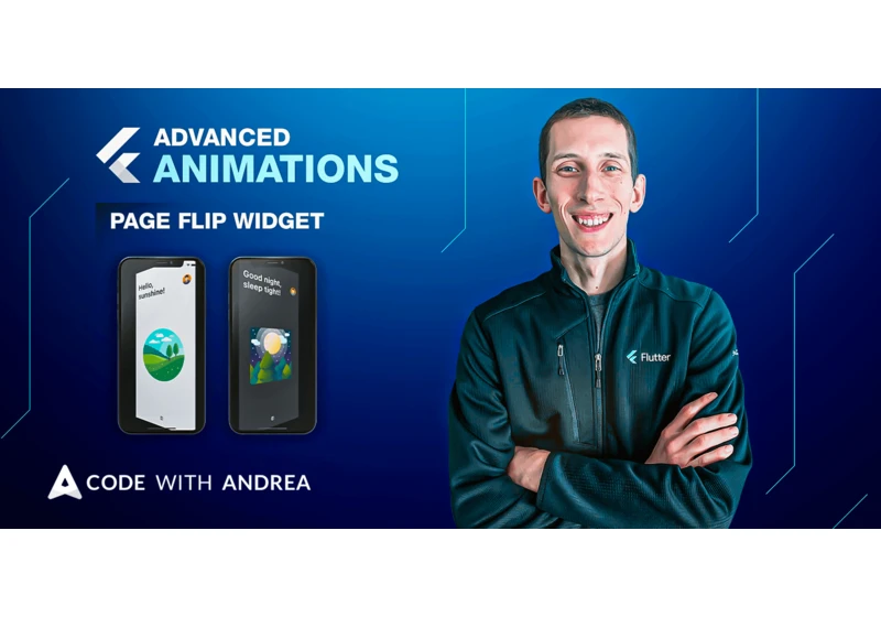 Flutter Animations: Interactive Page Flip Widget
