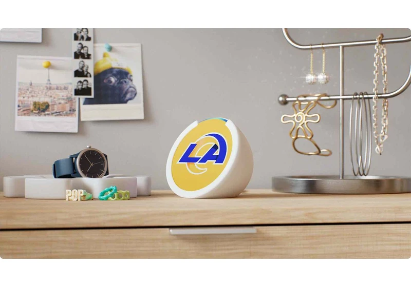 You can now get an Echo Pop themed to your favorite NFL team