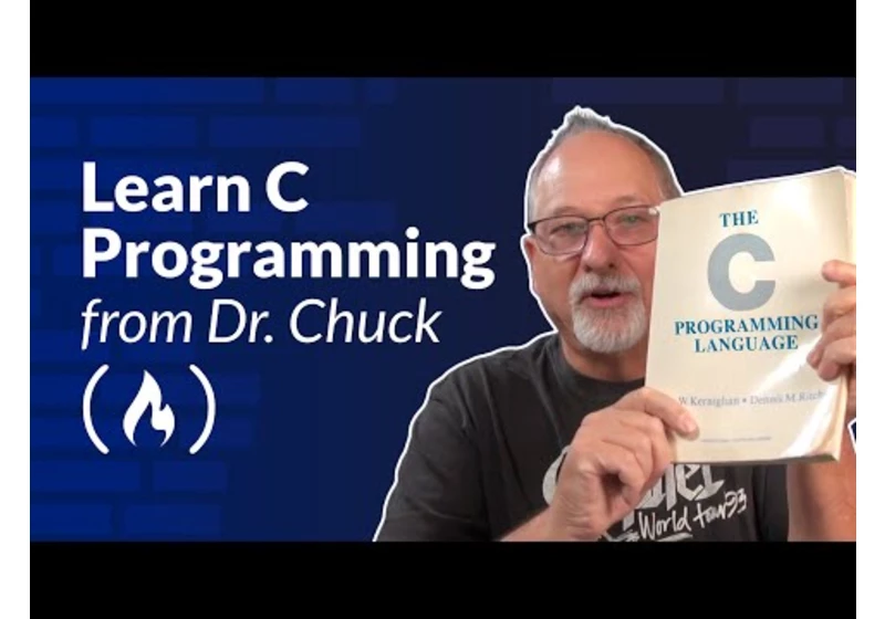 Learn C Programming and OOP with Dr. Chuck [feat. classic book by Kernighan and Ritchie]