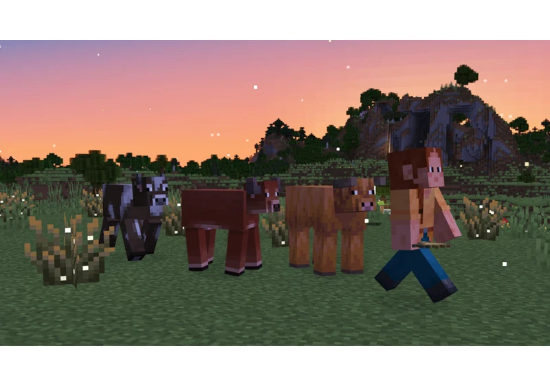 Minecraft gets new cow variants, bush types, and ambient sounds to desert biomes in the latest public testing update