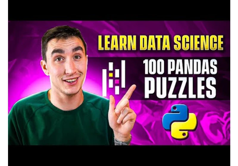 Solving 100 Python Pandas Problems! (from easy to very difficult)