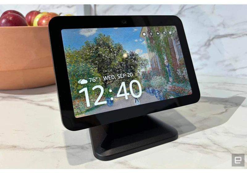 Amazon's third-generation Echo Show 8 falls to a new all-time low of $90