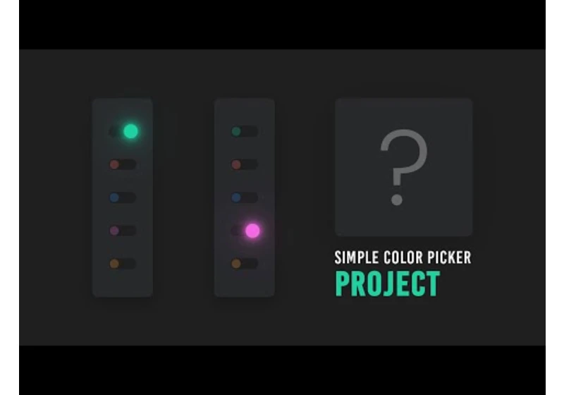Simple Javascript Project For Beginners | Color Picker