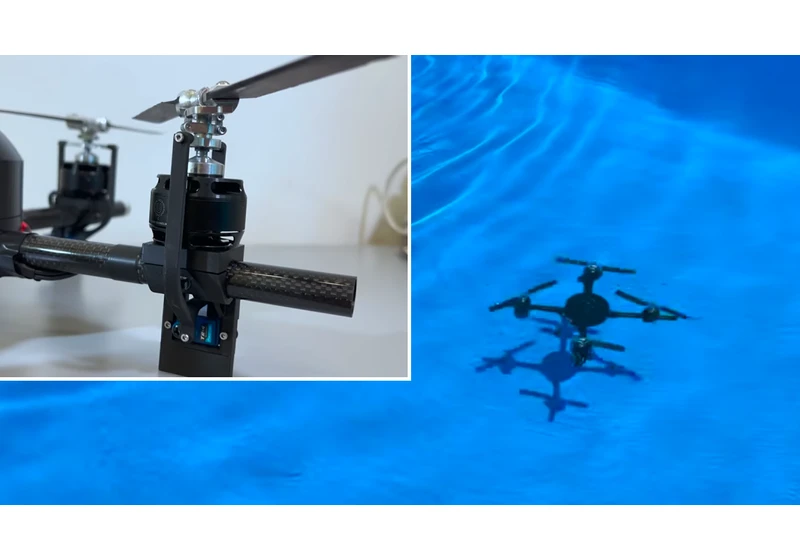 Students 3D print drone that can swim underwater and fly through the air — 'variable-pitch propeller system' paves way for amphibious breakthrough
