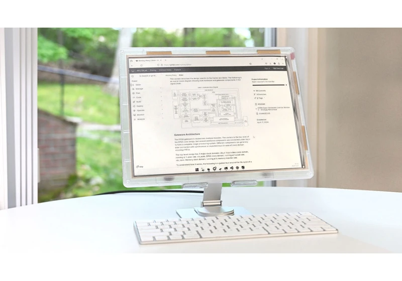  E-paper hits 75 Hz to better suit productivity tasks — kits in two screen sizes go up for pre-order, starting at $199 