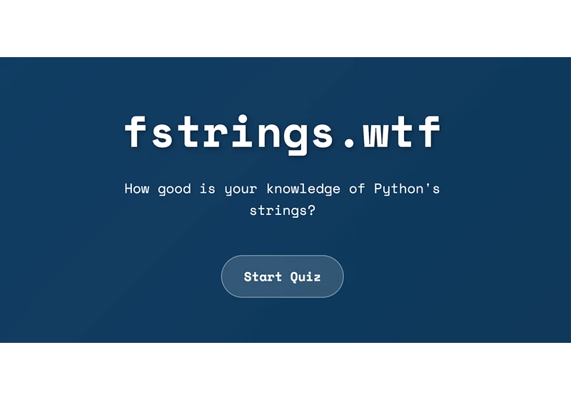 Fstrings.wtf