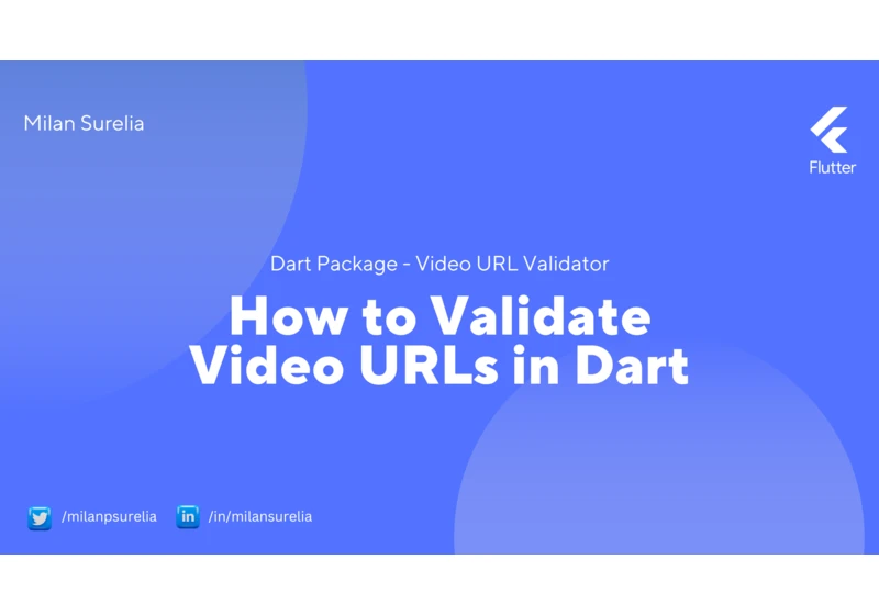 How to validate Video URLs in Dart?