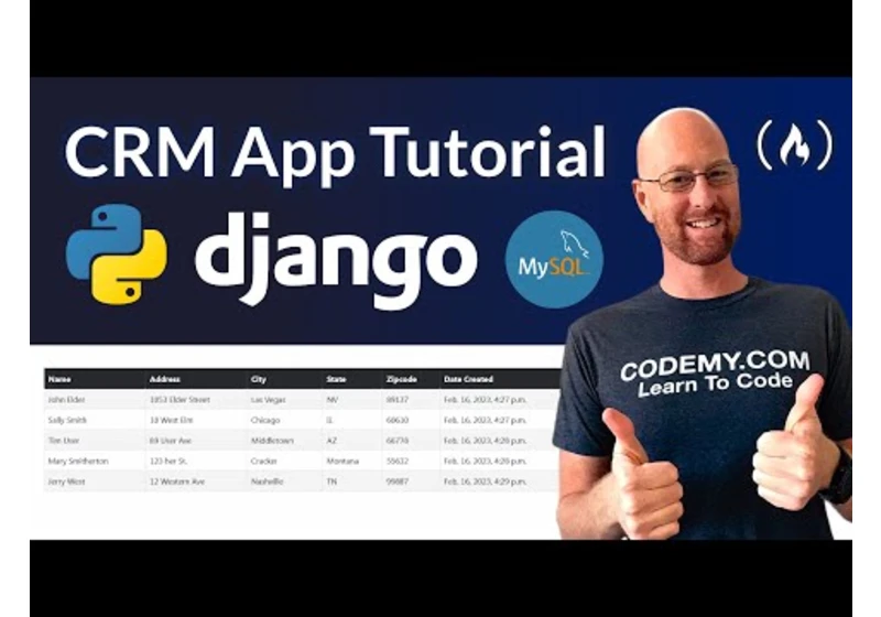 Django Project – Code a CRM App Tutorial