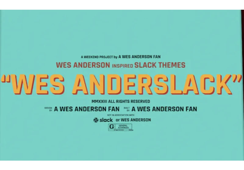 Wes Anderson inspired Slack themes, click to copy