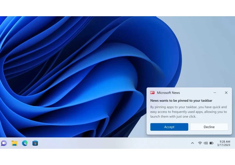 Needy Windows 11 apps will beg you to pin them to your taskbar