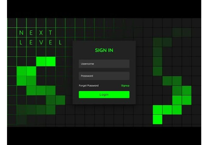 Next Level Animated Login Form using Html & CSS Only