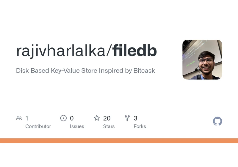 Filedb: Disk Based Key-Value Store Inspired by Bitcask