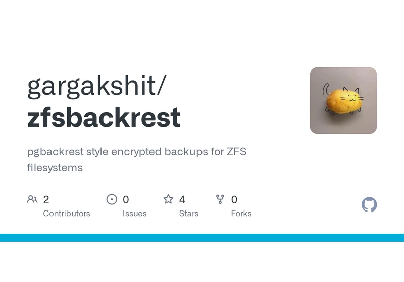 Zfsbackrest: Pgbackrest style encrypted backups for ZFS filesystems