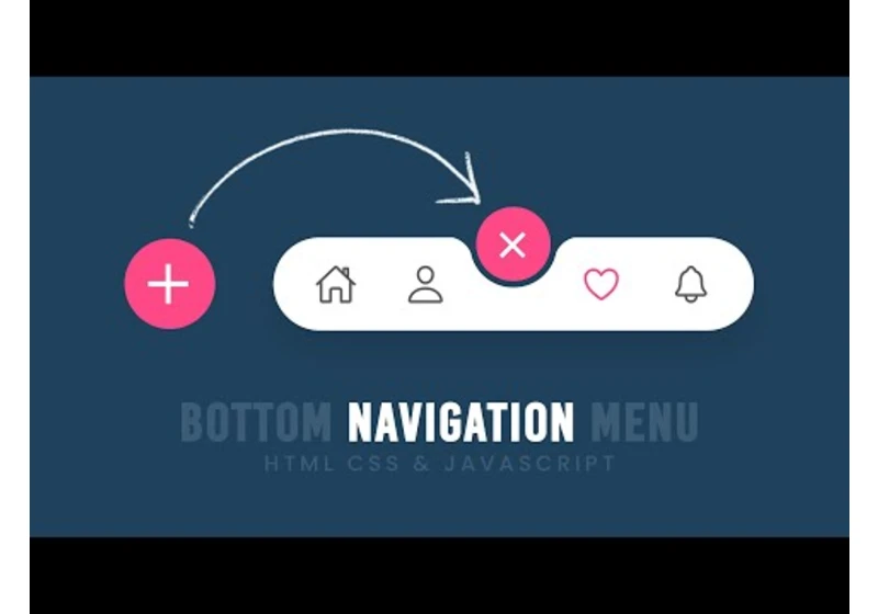 How To Create Bottom Navigation Bar | CSS Javascript Navbar