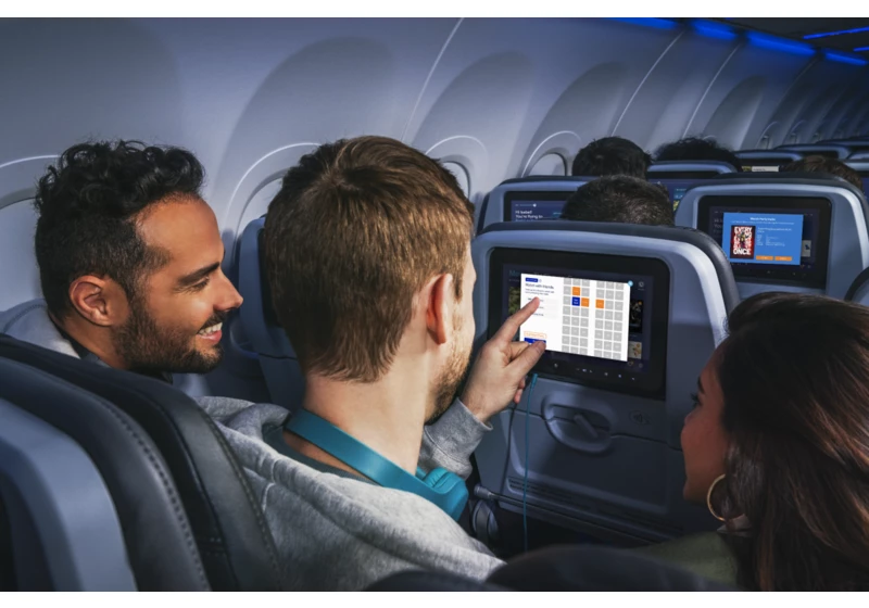 JetBlue's in-flight entertainment system just got a watch party feature