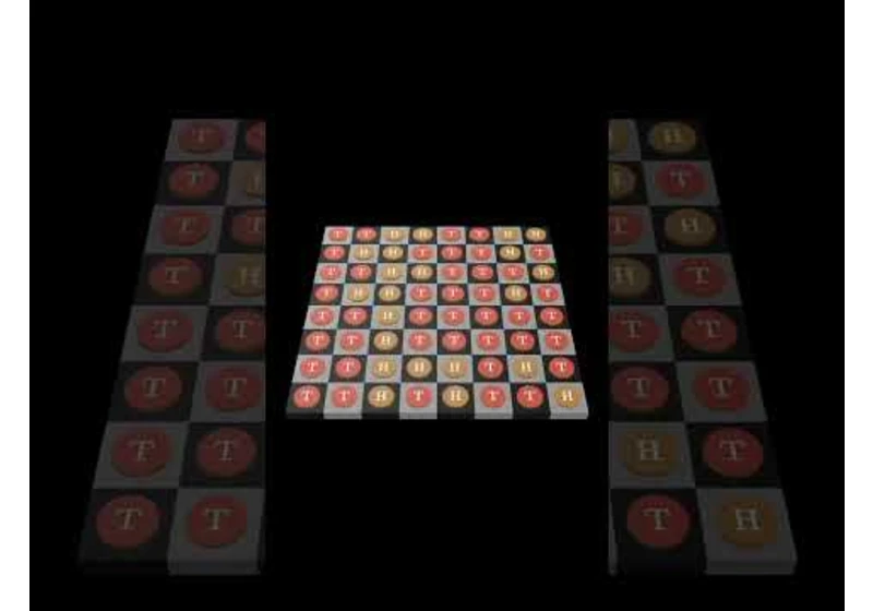 The chessboard and coins puzzle