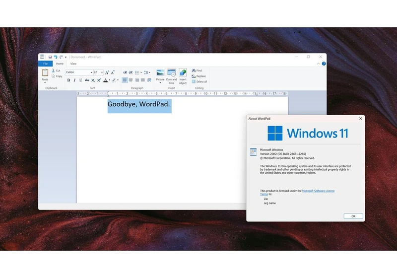  Microsoft is killing the classic Windows WordPad app after almost 3 decades 